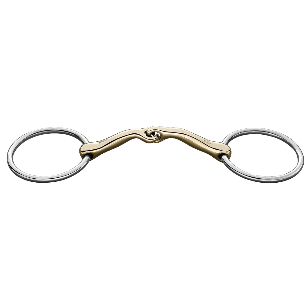 Herm Sprenger KK “Balkenhol” Loose-Ring Snaffle Bit 16 mm Sensogan – Single-Jointed, 70 mm SS Rings