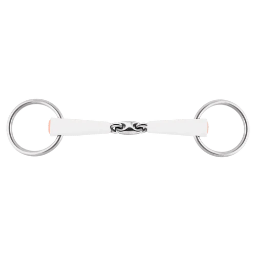 NATHE Loose-Ring Snaffle Bit 18 mm – Double-Jointed, 55 mm Rings