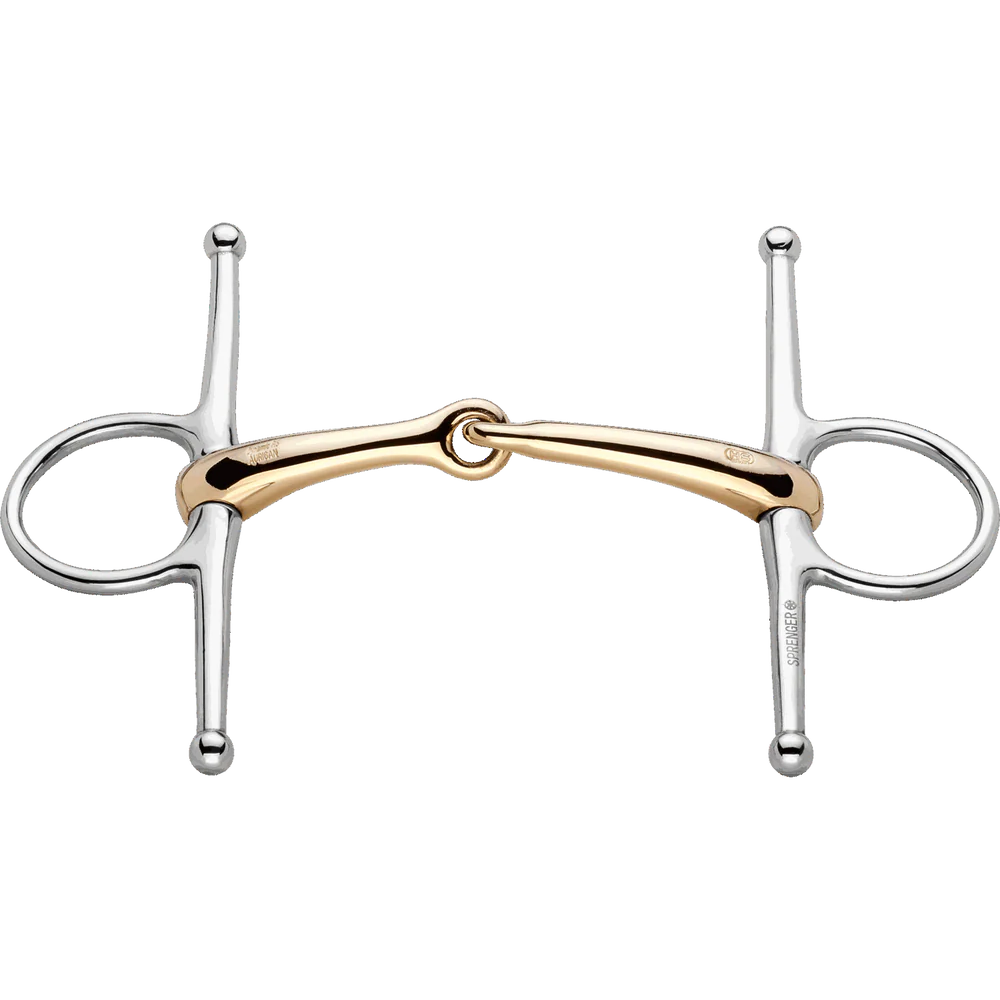 Dynamic RS Full Cheek Snaffle Bit 16 mm Sensogan – Single-Jointed, SS Cheeks