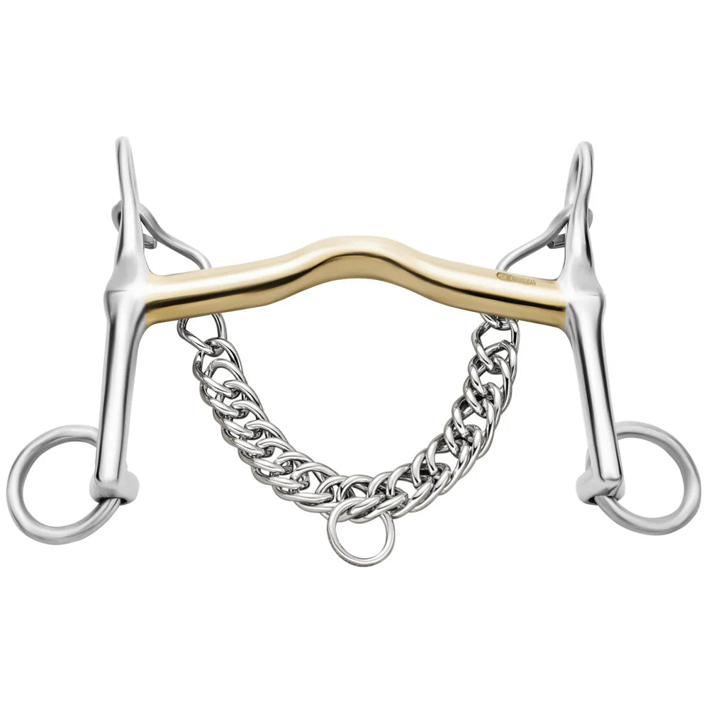 NovoContact Weymouth Bit, 16mm Sensogan — 7cm Stainless Steel Cheeks