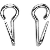 Curb Chain Hooks, Stainless Steel — for Dressage Weymouth Bits