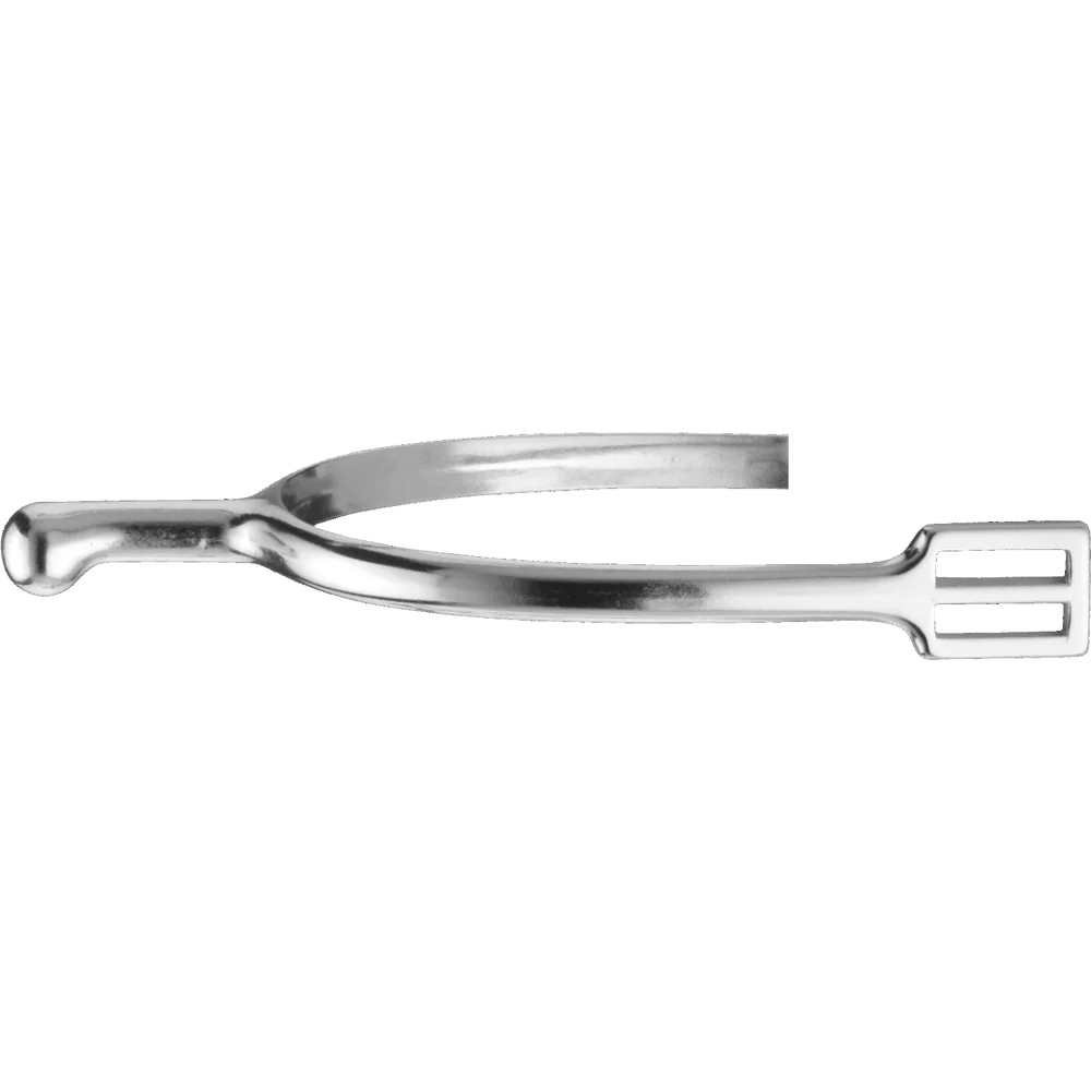 Ladies’ Spurs – Chrome, 30mm Rounded Neck, No Rowel