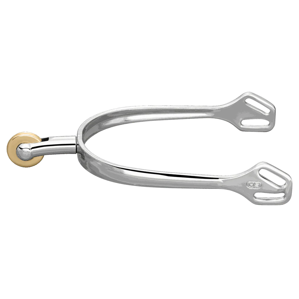 Ultra Fit Spurs – 35mm Stainless Steel with Vertical Comfort Roller