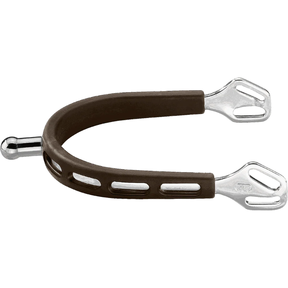 Ultra Fit Brown Grip Spurs – 20mm Stainless Steel with Ball Neck