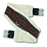 ehi saddle girth with soft fleece in brown