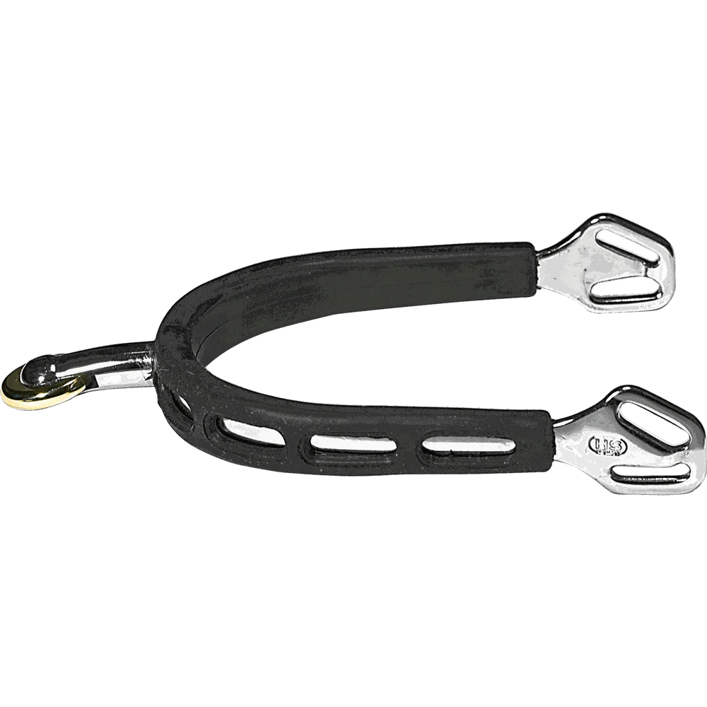 Ultra Fit Extra Grip Spurs – 35mm Stainless Steel, Horizontal Neck with Comfort Roller