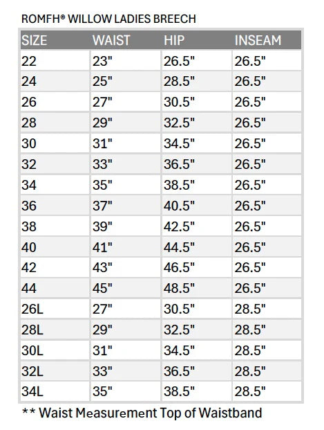 ROMFH® - Willow Euro Suede Knee Patch Breech