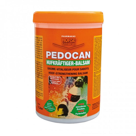 pedocan hoof strengthener in a large tub