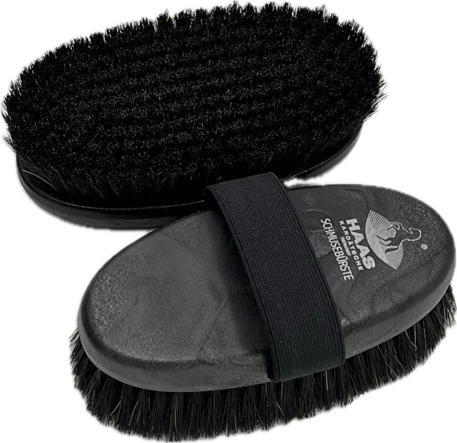 haas horse face and head brush in black