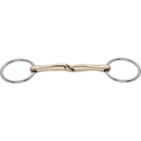 Herm Sprenger Novocontact Loose-Ring Snaffle Bit 14 mm Sensogan – Single-Jointed, 70 mm SS Rings