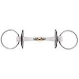 NATHE Loose-Ring Snaffle Bit 20 mm – Double-Jointed, Sensogan Middle Link, 70 mm Rings