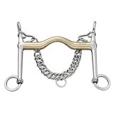 Special Dressage Weymouth Bit, 16mm Sensogan — 7cm Stainless Steel Cheeks