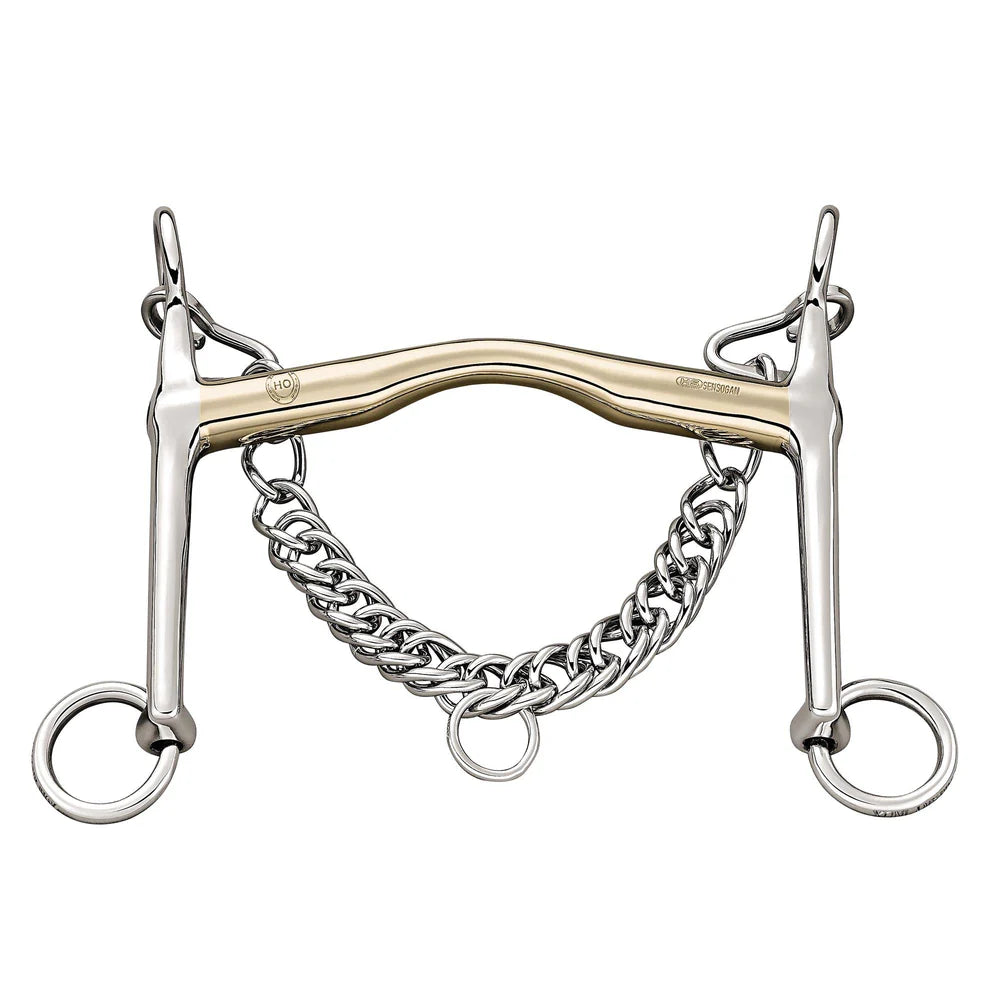 HO Weymouth Bit, 14mm Sensogan — 7cm Stainless Steel Cheeks