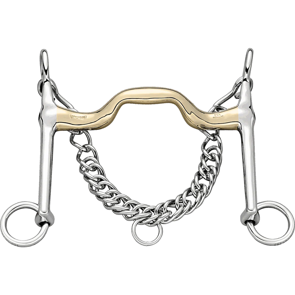 KK Dressage Weymouth Bit, 18mm Sensogan — 7cm Stainless Steel Cheeks