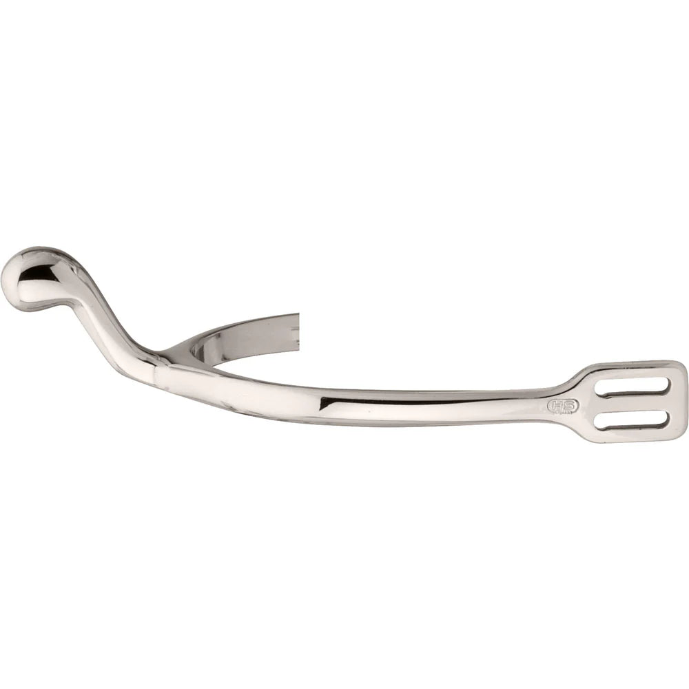 Swan Neck Spurs – German Silver, 40mm No Rowel