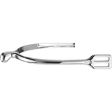 Children’s Spurs – Chrome, 15mm Rounded Neck, No Rowel, with Strap
