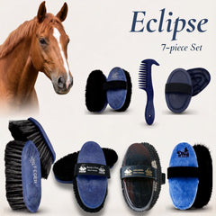 haas grooming set for chestnut or sensitive horses Eclipse by HorseHaus
