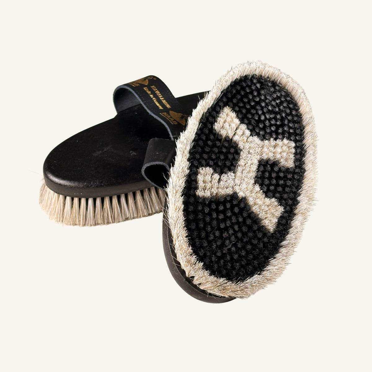 haas kavallerie large grooming brush with raised bristle edge