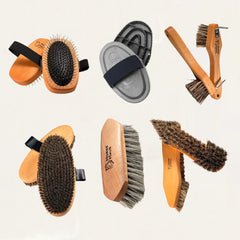 horsehaus natural horse grooming set wildheart