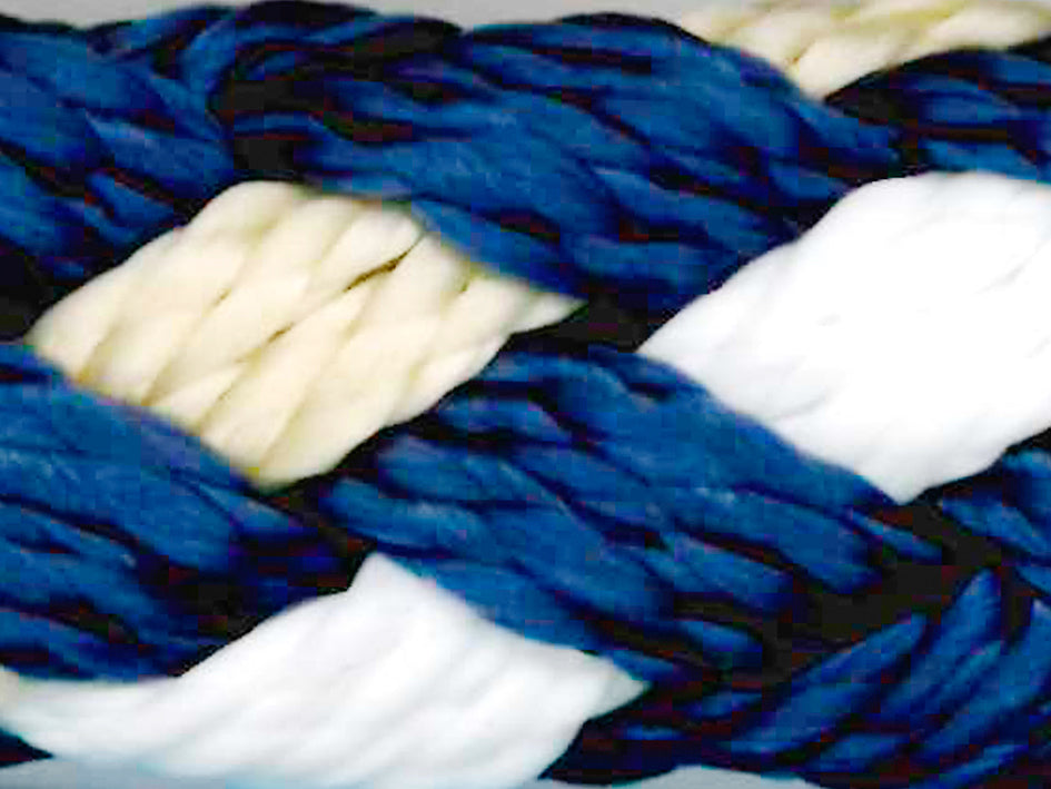 lead rope in blue and white