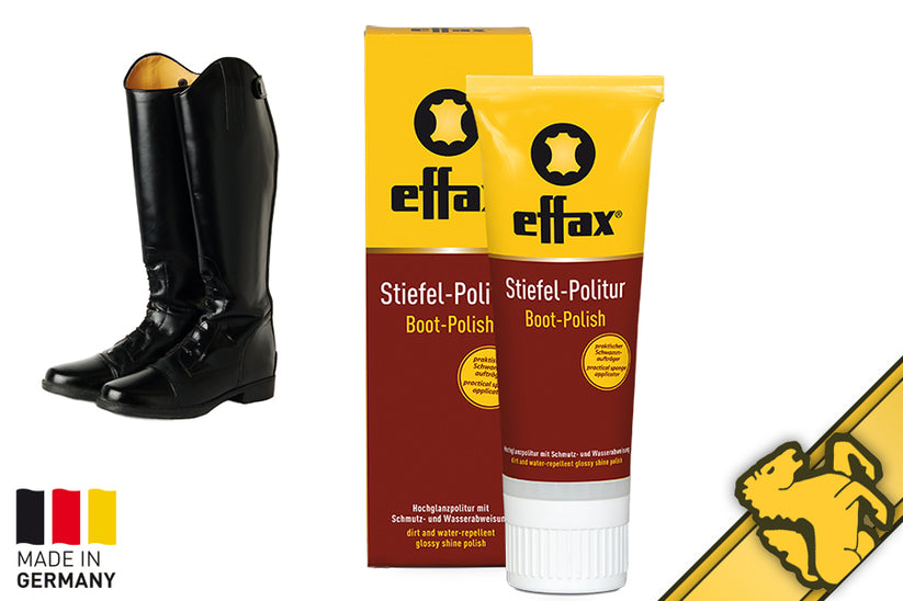 Effax®Boot Polish Black HorseHaus Fine Equestrian Supplies
