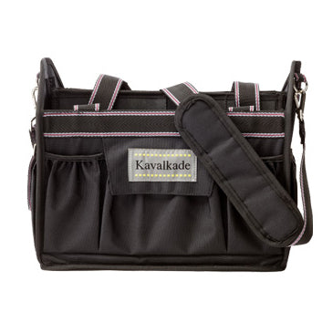 horse grooming tote by Kavalkade in black