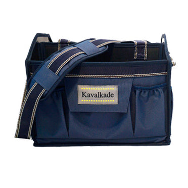 grooming tote by Kavalkade in navy blue