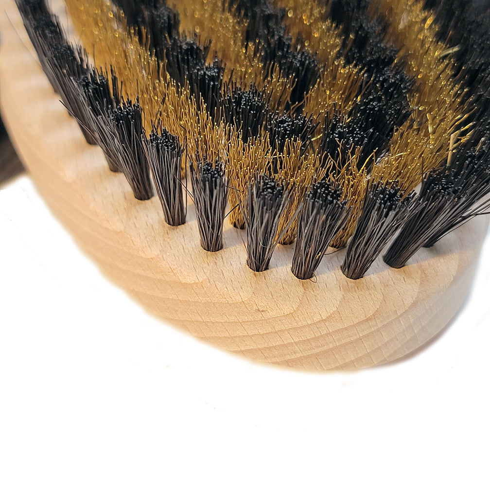 horse brush with brass bristles