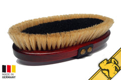 Horse Finishing Brush 'Gold' with raised bristle edge by horsehaus