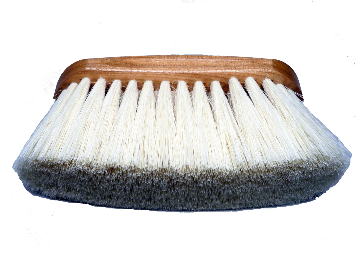 a horse dandy brush with natural long bristles